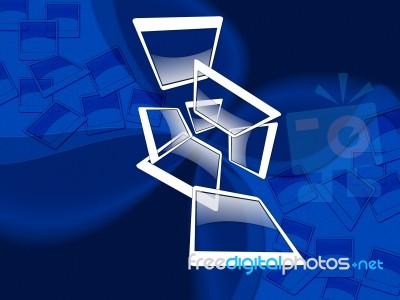 Squares Background Represents Light Burst And Glow Stock Image