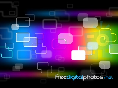 Squares Background Shows Hi Tech And Backdrop Stock Image