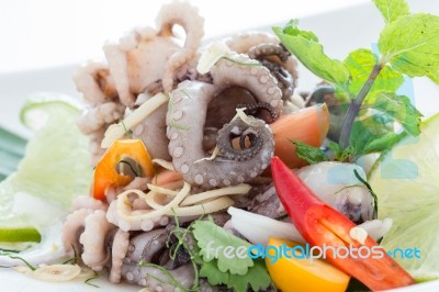 Squid Salad Stock Photo