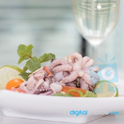 Squid Salad Stock Photo