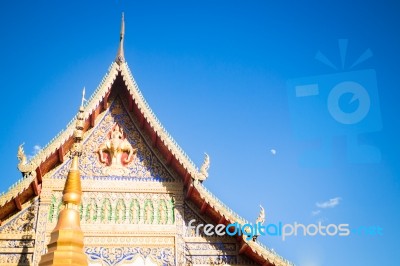 Sri Don Chai Temple Is Tourist Attraction Of Chiang Khong, Chian… Stock Photo