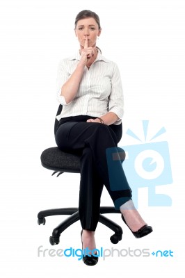 Sshhh...everyone Remain Silent Please! Stock Photo