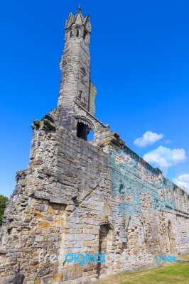 St Andrews Cathedral Ruins Stock Photo