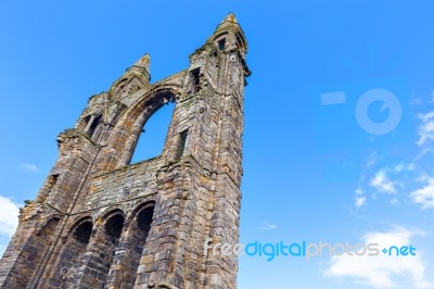 St Andrews Cathedral Ruins Stock Photo