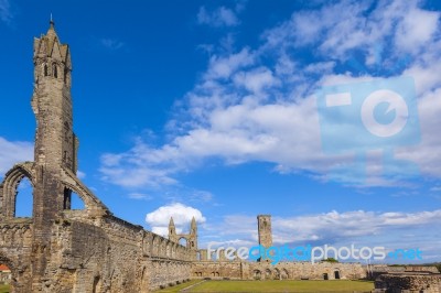 St Andrews Cathedral Ruins Stock Photo