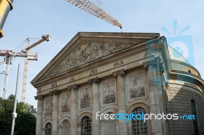 St. Hedwig's Cathedral In Berlin Stock Photo