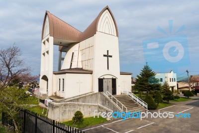 St. John's Church At Motomachi In Hakodate Stock Photo