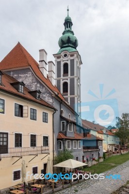 St Jost Church In Cesky Krumlov Stock Photo