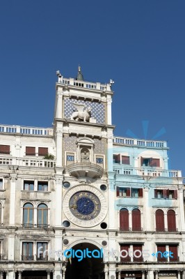 St Marks Clocktower Venice Stock Photo