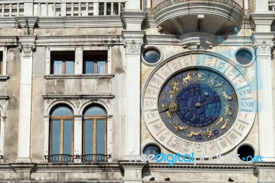 St Marks Clocktower Venice Stock Photo