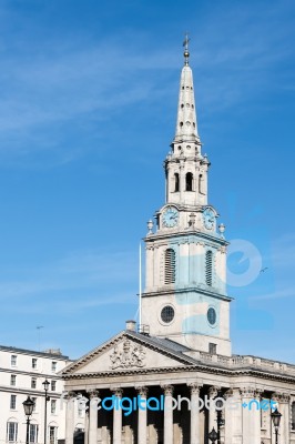 St Martin-in-the-fields Church  Trafalgar Square Stock Photo