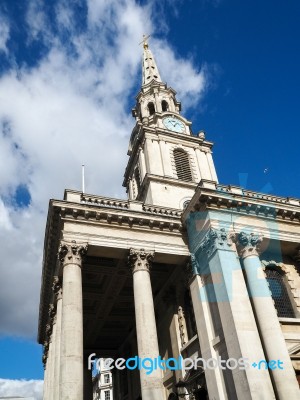 St Martin-in-the-fields Church  Trafalgar Square Stock Photo