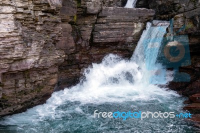 St Mary Falls Stock Photo