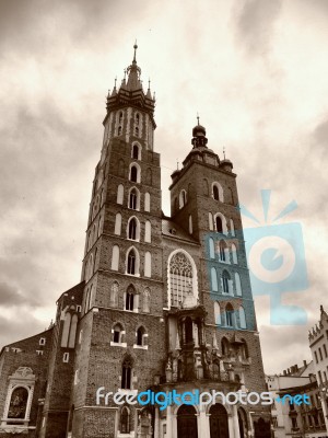 St Mary's Basilica, Krakow Stock Photo