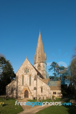 St Michael And All Angels Church In Leafield Stock Photo