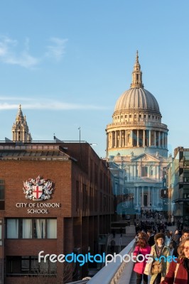 St Paul's Cathedral In London Stock Photo