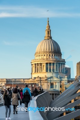 St Paul's Cathedral In London Stock Photo