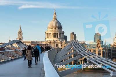 St Paul's Cathedral In London Stock Photo