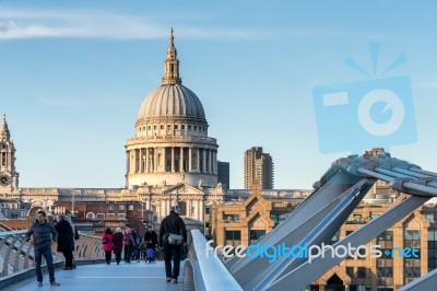 St Paul's Cathedral In London Stock Photo