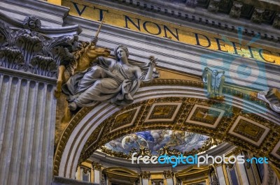 St. Peter Basilica Stock Photo