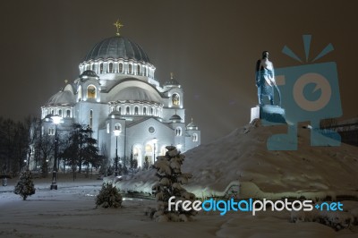 St Sava Temple In Belgrade, Serbia Stock Photo