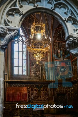 St Wenceslas Chapel In St Vitus Cathedral In Prague Stock Photo