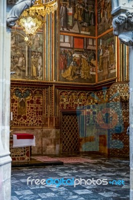 St Wenceslas Chapel In St Vitus Cathedral In Prague Stock Photo