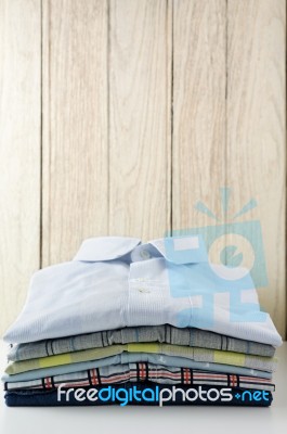 Stack Of Clothes Stock Photo