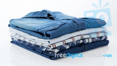 Stack Of Clothes Stock Photo