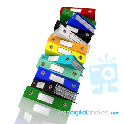 Stack Of Files Stock Image