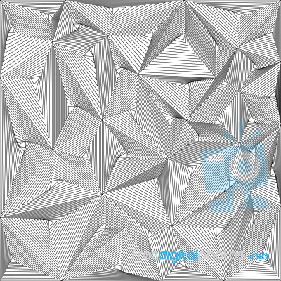 Stack Triangle Illusion Pattern Background Stock Image