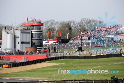 Stadium At Brands Hatch Racing Track Stock Photo