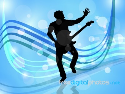 Stage Music Indicates Live Event And Audio Stock Image