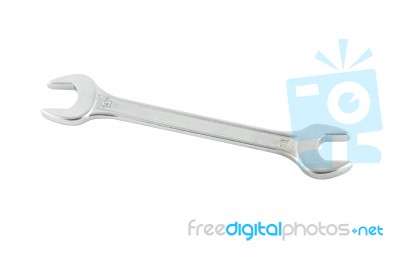 Stainless Steel Spanner Stock Photo