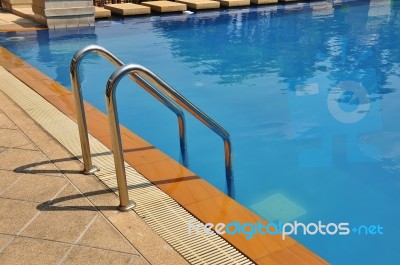 Stair Swimming Pool Stock Photo