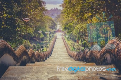 Staircase And Its Surrounding Stock Photo