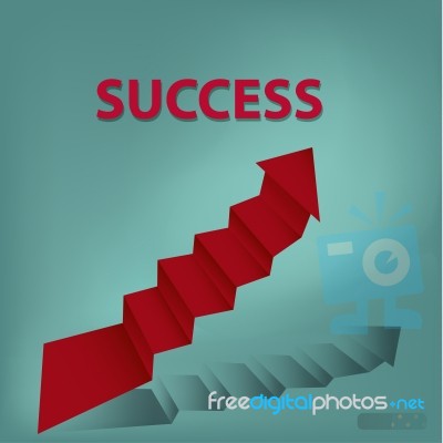 Stairs To Success Stock Image