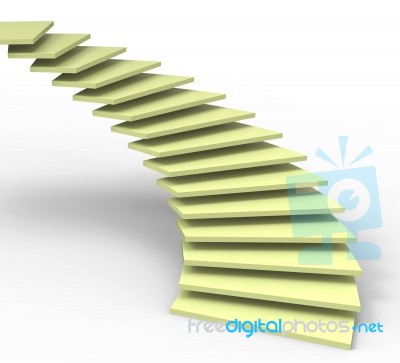 Stairs Vision Shows Future Objectives And Aspirations Stock Image
