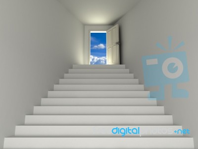 Stairway To Heaven Sky Stock Image