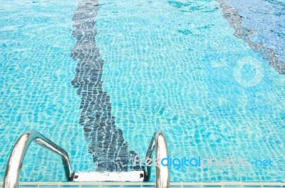 Stairway To Swimming Pool Stock Photo