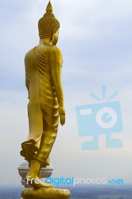 Stand Buddha Statue Stock Photo