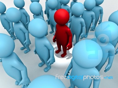 Stand Out From The Crowd Stock Image