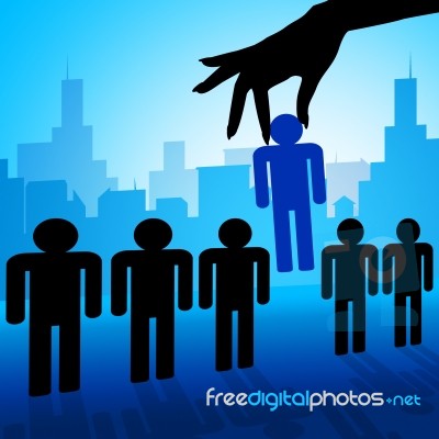 Stand Out Represents Best Choice And Chosen Stock Image