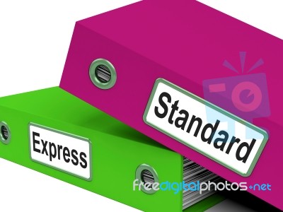 Standard Express Shows Deliver Delivery And Parcel Stock Image