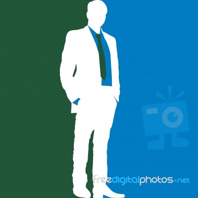 Standing Businessman Stock Image