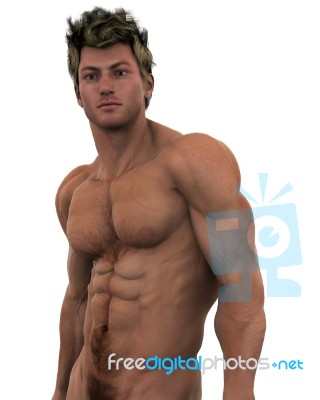 Standing male model Stock Image