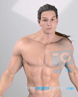 Standing Male Model Stock Image