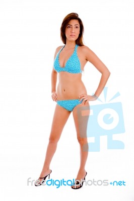 Standing Sexy Woman Stock Photo