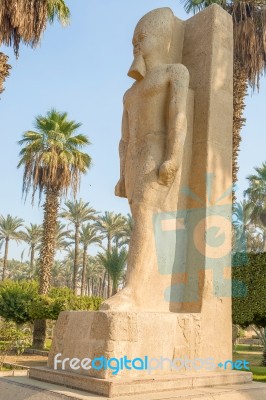 Standing Statue Of Ramses Ii Stock Photo