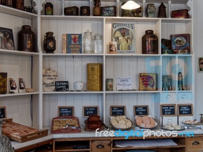 Stanley, County Durham/uk - January 20 : Inside Of An Old Bakery… Stock Photo